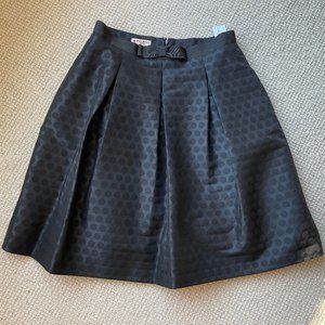 NWT Brooks Brothers Festive Black Skirt with Black Grosgrain Ribbon & Bow Size